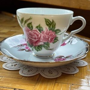 LJune Rose teacup & saucer